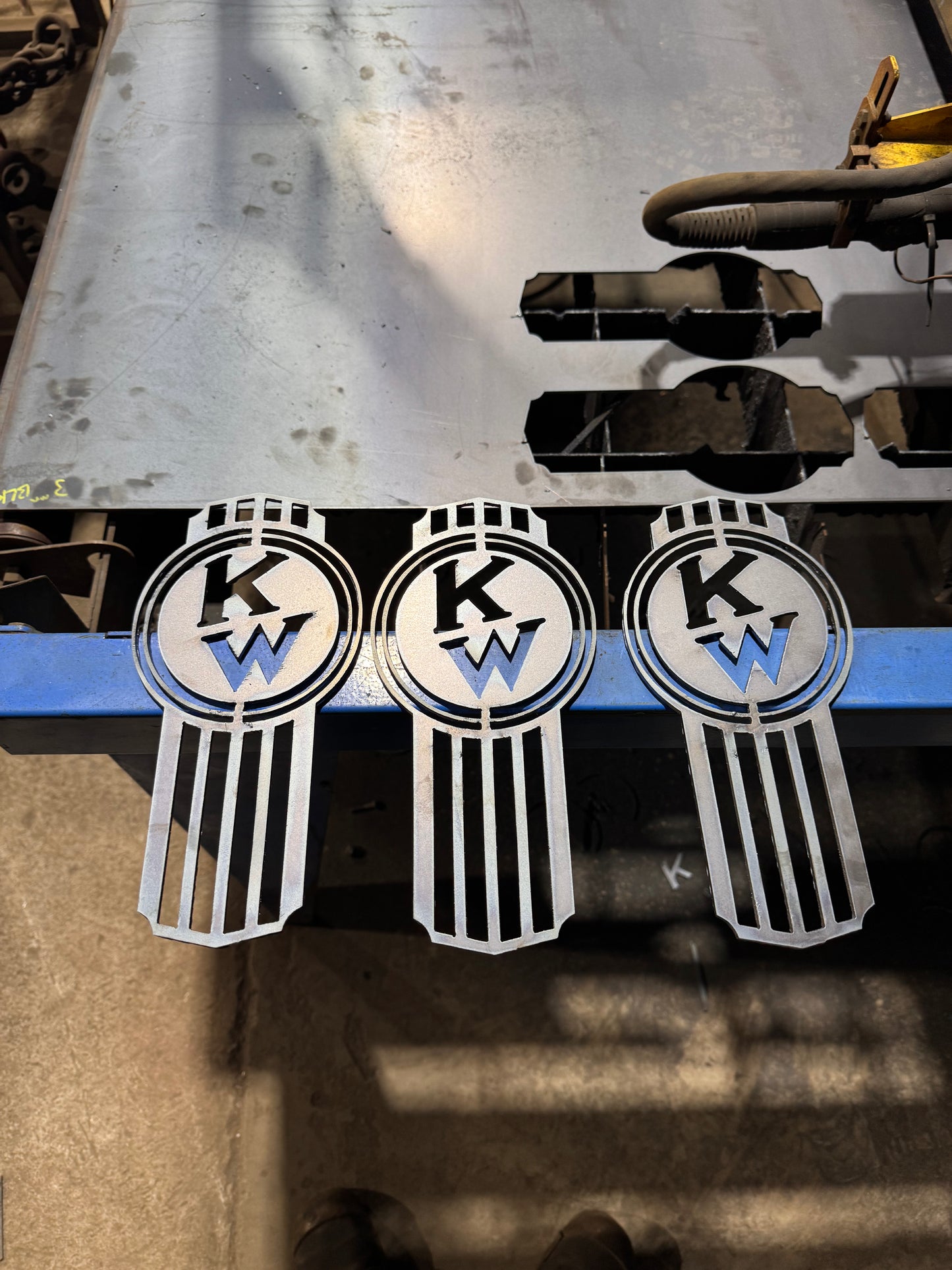 CNC Plasma Cut Crooked KW Emblem