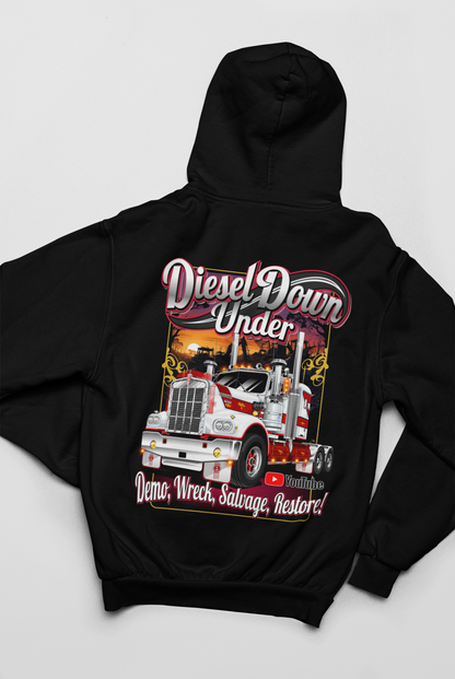 YOUTH/KIDS Hoodie- Diesel Down Under Kenworth W Model